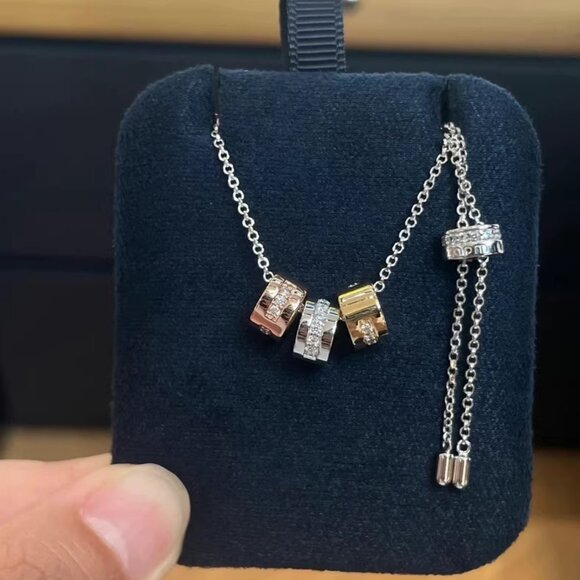 APM Monaco Morse Code Adjustable Necklace - Picture 3 of 6